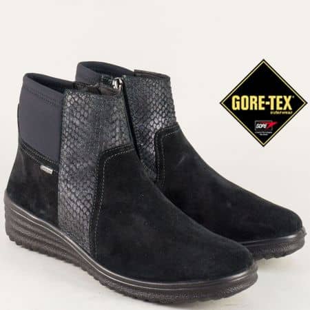 Велурени дамски боти с Gore-Tex мембрана в черен цвят 0056700vch