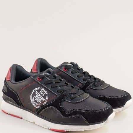 Мъжки спортни обувки в черен цвят 009293ch