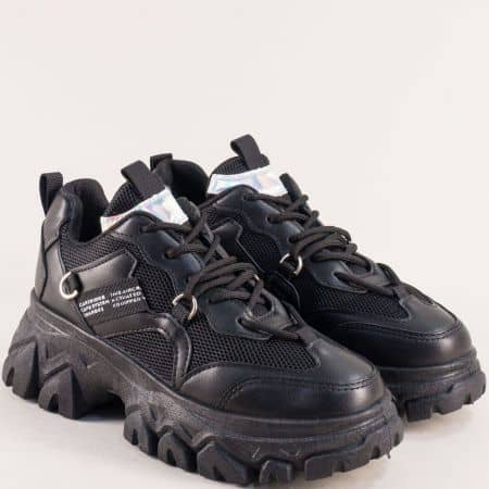 Дамска спортна обувка в черен цвят 03-40ch