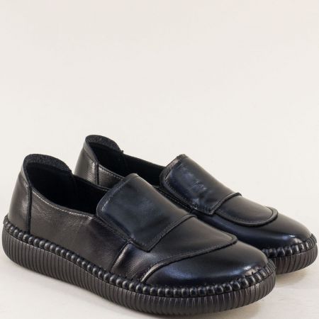 MAT STAR черни обувки от естествена кожа 043107ch