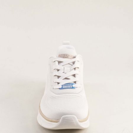 Комфортни дамски сникърси SKECHERS с Memory пяна в бежов текстил