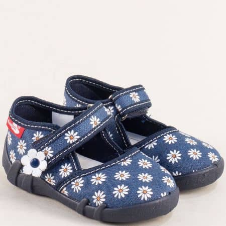 Пъстри детски обувки тип пантофки с лепенка 1313910sm