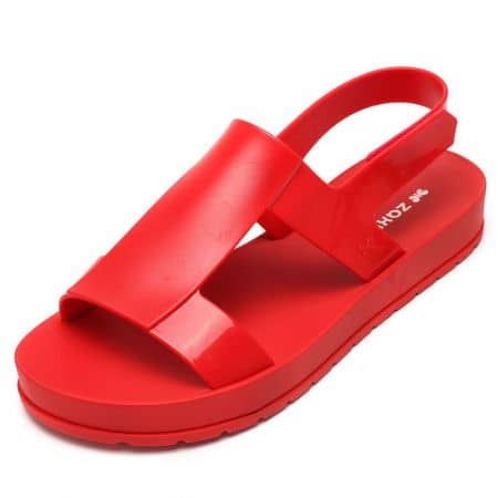 Бразилски дамски сандали в червен цвят- ZAXY 1736890062