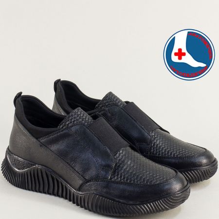 Спортни дамски обувки на анатомично ходило в черно 1953829ch