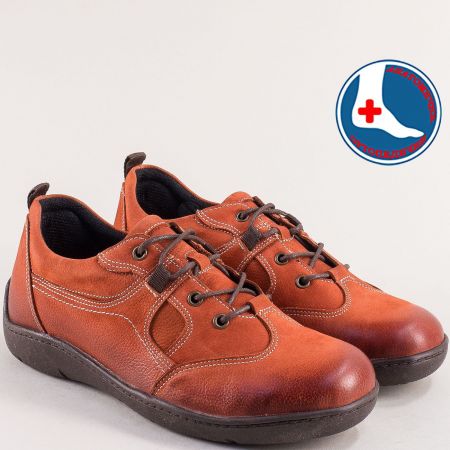 Дамски анатомични обувки в оранжев цвят 2152802no
