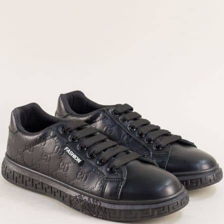 Черни мъжки спортни обувки 2171-45ch