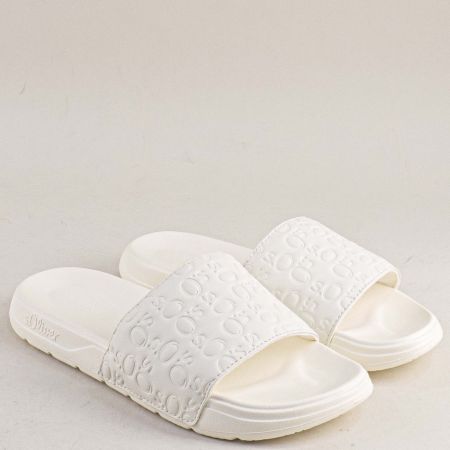 Бежови дамски джапанки с цяла лента S.OLIVER 2177764bj