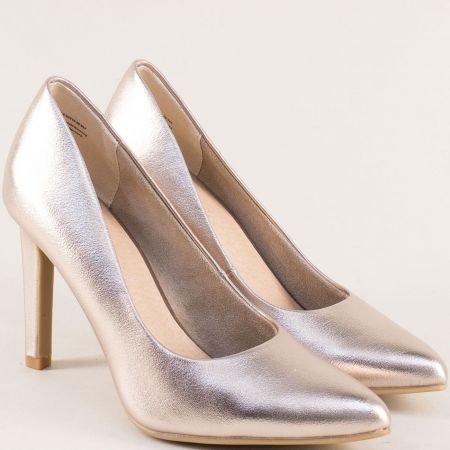 MARCO TOZZI Елегантни дамски обувки на висок тънък ток в злтист цвят 2222415bkr