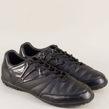 Равни мъжки спортни обувки в черен цвят 30223-45ch
