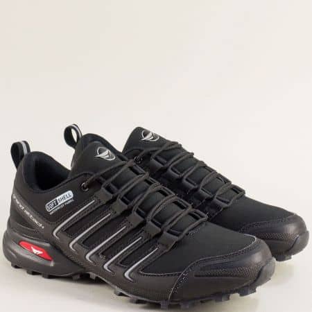 Спортни мъжки обувки- GRAND ATTACK в черен цвят 30597-45ch