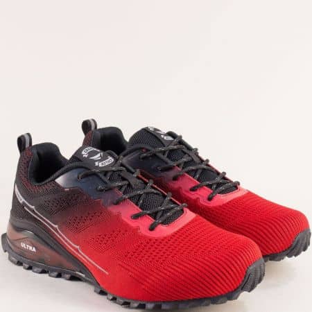 Червени мъжки спортни обувки 30860-45chv