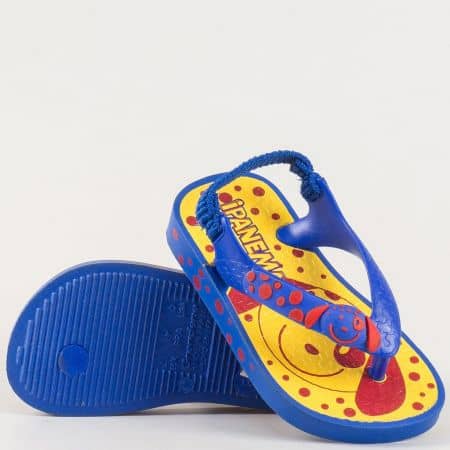 Детски бразилски сандали с лента между пръстите в син цвят- Ipanema  3712020688