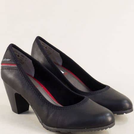 Черни дамски обувки на ток с memory пяна 5522404ch