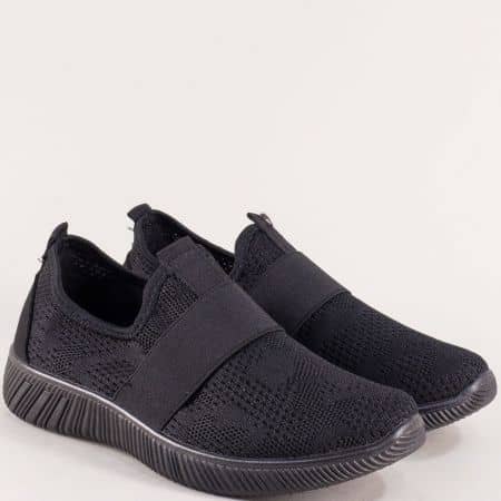 Черни спортни обувки от плетена текстилна мрежа 6637144ch