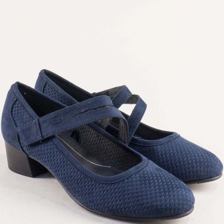 Дамски обувки JANA в модерен син цвят на комфортно ходило 8-24363-804