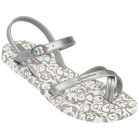 Детски сандали на Ipanema в сребърен цвят на равно ходило 81204209320