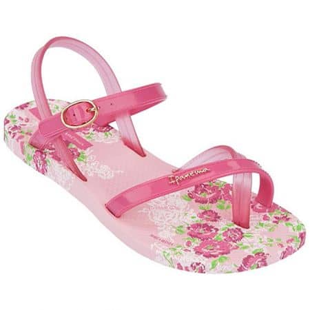 Детски силиконови сандали с кръстосани каишки в розово 81204217210