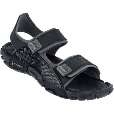 Мъжки сандали с две велкро ленти- RIDER в черен цвят 8144922467