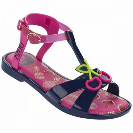 Модерни детски сандали с декорация- Ipanema в зелено, лилаво, розово и черно 8184252833