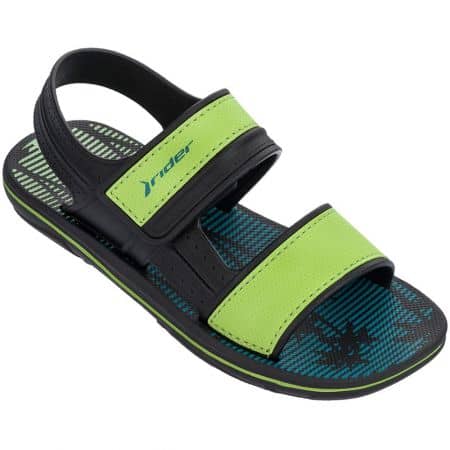 Детски сандали в зелен цвят с лепка RIDER 8219620534