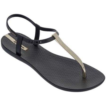 Бразилски дамски сандали в черно и бронз- IPANEMA 8228320903