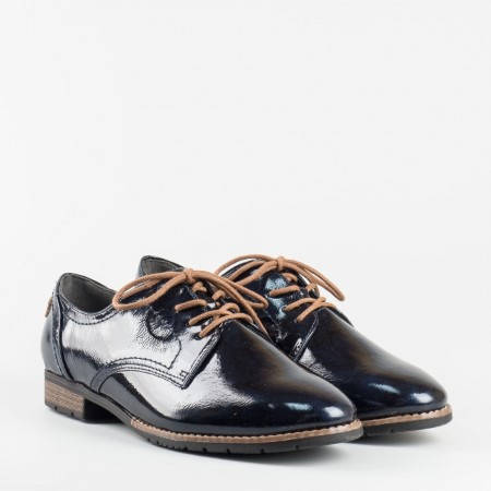 Дамски ежедневни обувки с връзки на немския производител Jana в син цвят 823260ls