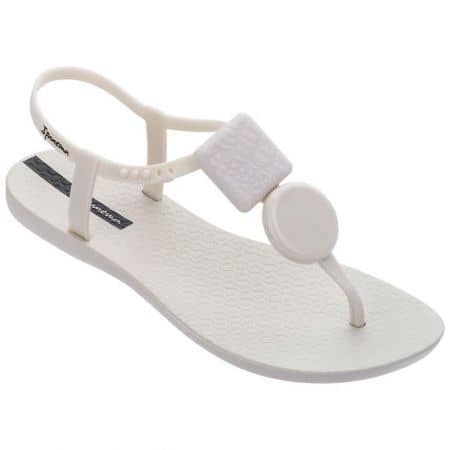 Дамски сандали в бял цвят на равно ходило Ipanema 8282725410