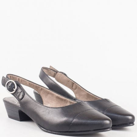 Изчистени дамски обувки в черен цвят Jana с вгрдена Flex Comfort система 8829400ch