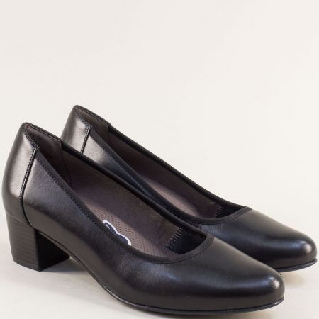 Комфортна дамска обувка в черно CAPRICE на ток  922308ch