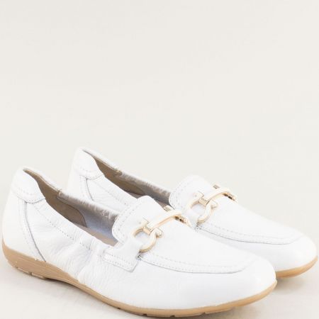 Бели обувки-балеринки CAPRICE от естествена кожа 924654b
