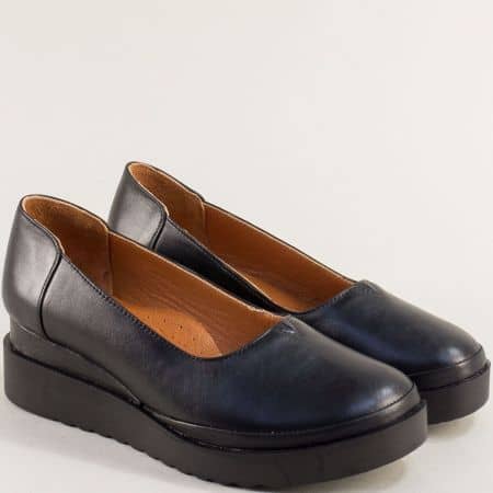 Дамски обувки черна естествена кожа 9284ch1