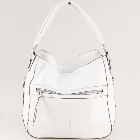 Ежедневна дамска чанта в бял цвят ch0308b