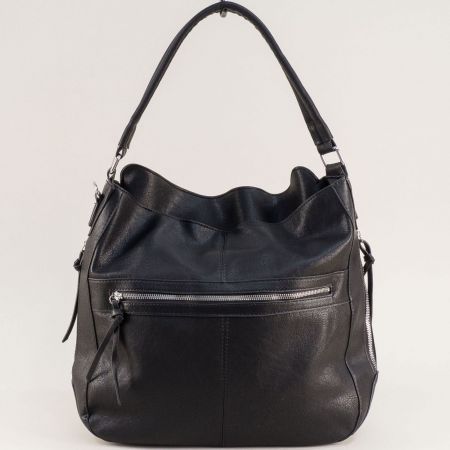 Всекидневна дамска чанта в черен цвят ch0308ch