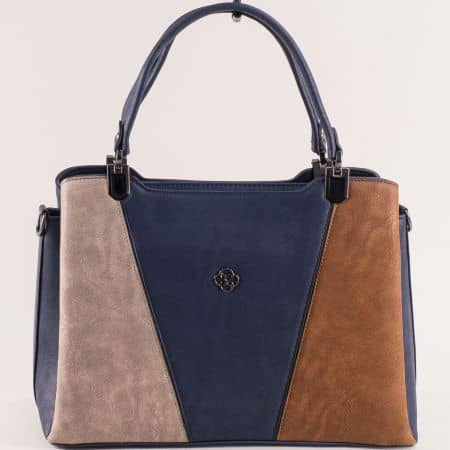 Трицвятна дамска интересна чанта с къса дръжка ch0401s