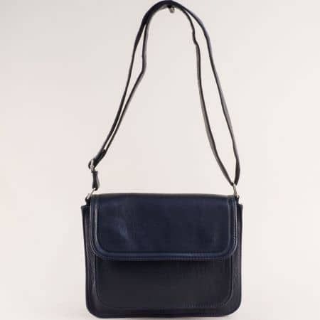 Ежедневна дамска чанта с дълга дръжка в син цвят  ch0411s