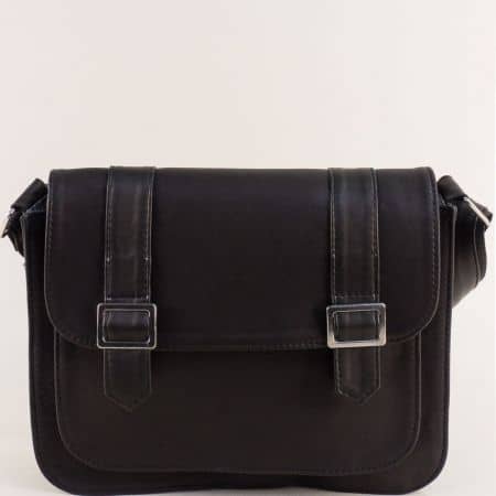 Ежедневна дамска чанта с къса дръжка в черно ch0611ch