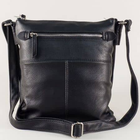 Ежедневна дамска чанта в черно с дълга дръжка ch1229ch