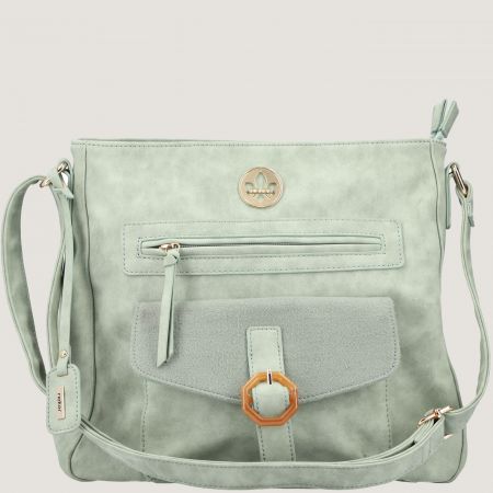 Ежедневна дамска чанта с дълга дръжка в зелено Rieker ch1362-52z