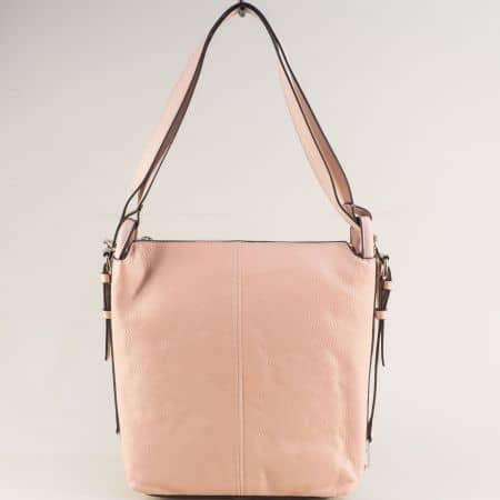Розова дамска чанта за всеки ден ch15402rz