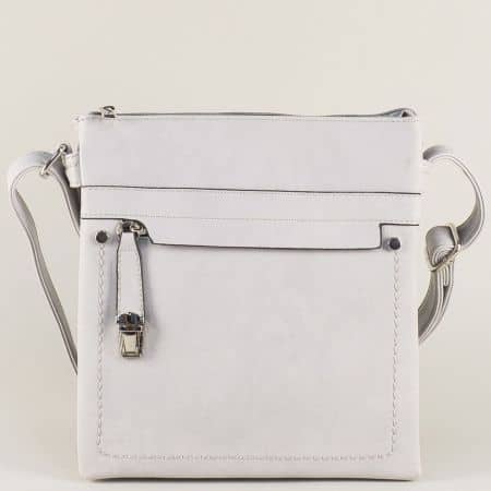 Дамска чанта за рамо в сив цвят ch1550408sv