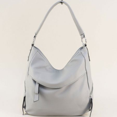 Модерна дамска чанта в сив цвят  ch20312sv
