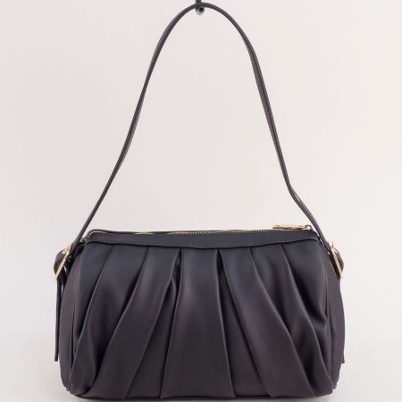 Всекидневна дамска чанта в черен цвят с къса дръжка ch22031ch
