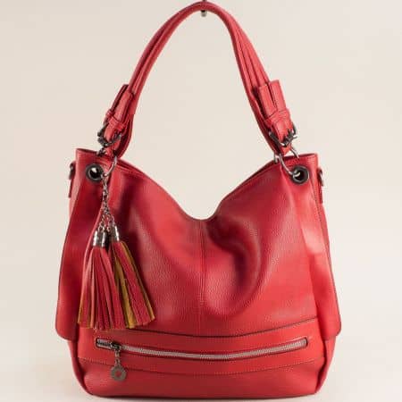 Червена ежедневна дамска чанта ch2206chv