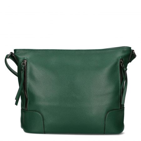 Ежедневна дамска чанта в зелен цвят с две прегради ch2538z