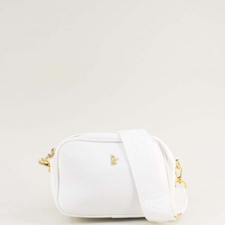 Бяла дамска чанта от еко кожа  ch3053b