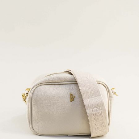 Дамска ежедневна чанта от еко кожа в бежов цвят  ch3053bj