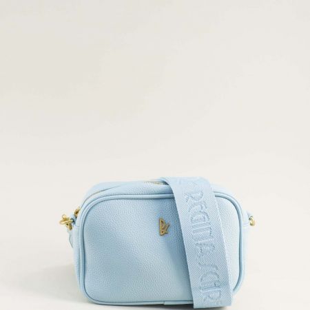 Ежедневна дамска чанта от еко кожа в син цвят ch3053s