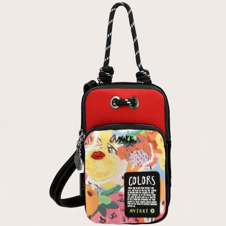 	Дизайнерска дамска чанта на ANEKKE с цветни мотиви ch34873-907