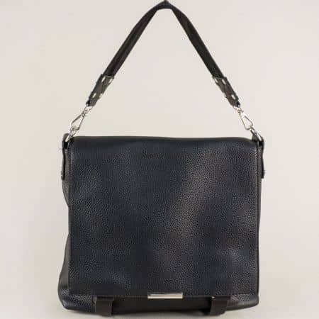 Дамска чанта с прехлупване в черен цвят ch366-2ch