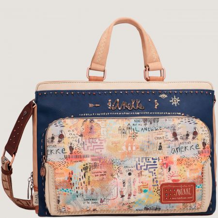 Дизайнерска дамска чанта Anekke за лаптоп с декорация ch36626-116